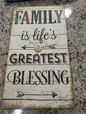 Family is life’s Greatest Blessing canvas wall hanging GUC